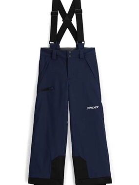 Spyder Navy Snow Pants with Black Suspenders